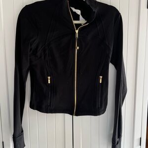 lululemon Define Jacket Black with Gold Zipper